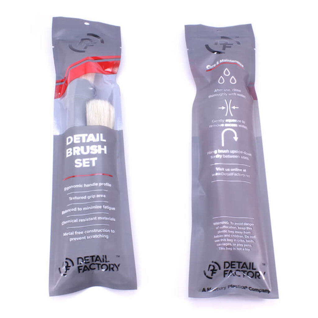 Detail Factory Ultra-Soft Detailing Brush Set in package, The Polishing School, CA