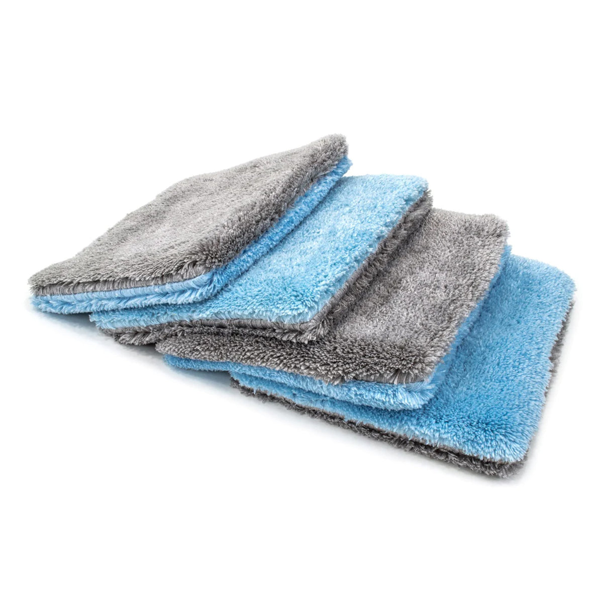 Flat Out - Microfiber Wash Pad (9"x8") Blue/Gray - 4 pack, The Polishing School