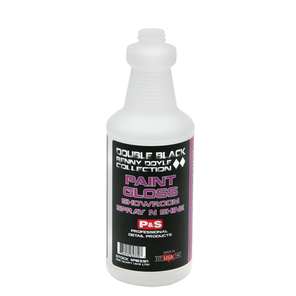 P&S Double Black Paint Gloss - Spray Bottle, The Polishing School