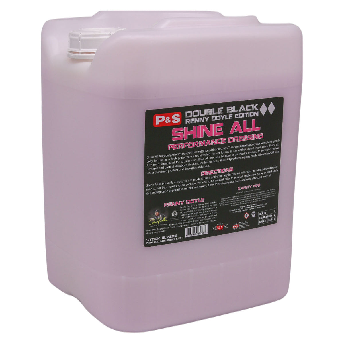 P&S Double Black Shine All Performance Dressing - 5 gallons, The Polishing School