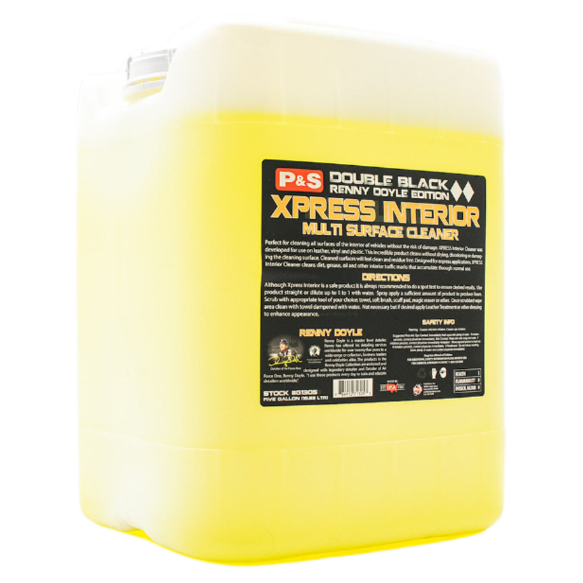 P&S Double Black Xpress Interior Cleaner - 5 gallons, The Polishing School