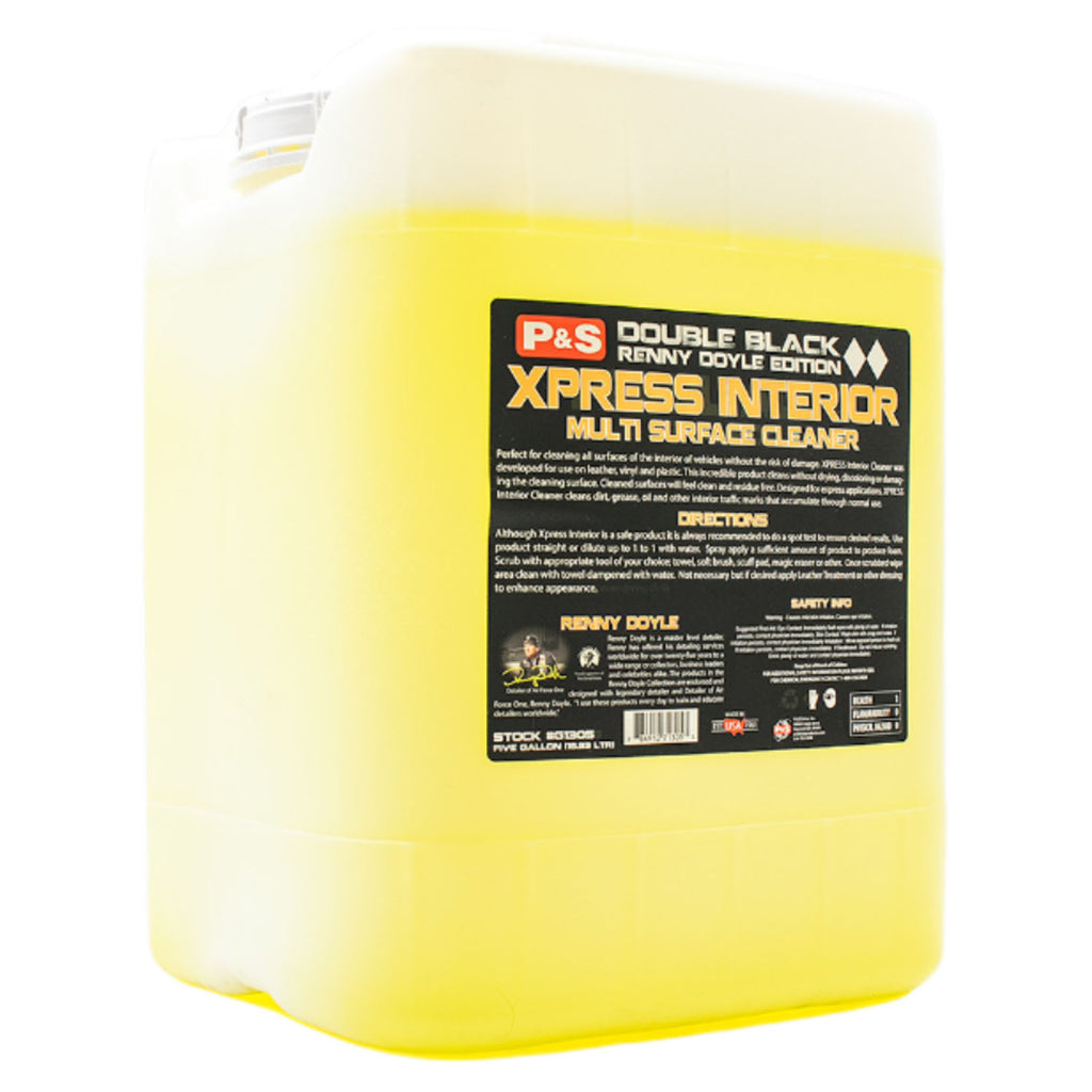 P&S Double Black Xpress Interior Cleaner - 5 gallons, The Polishing School