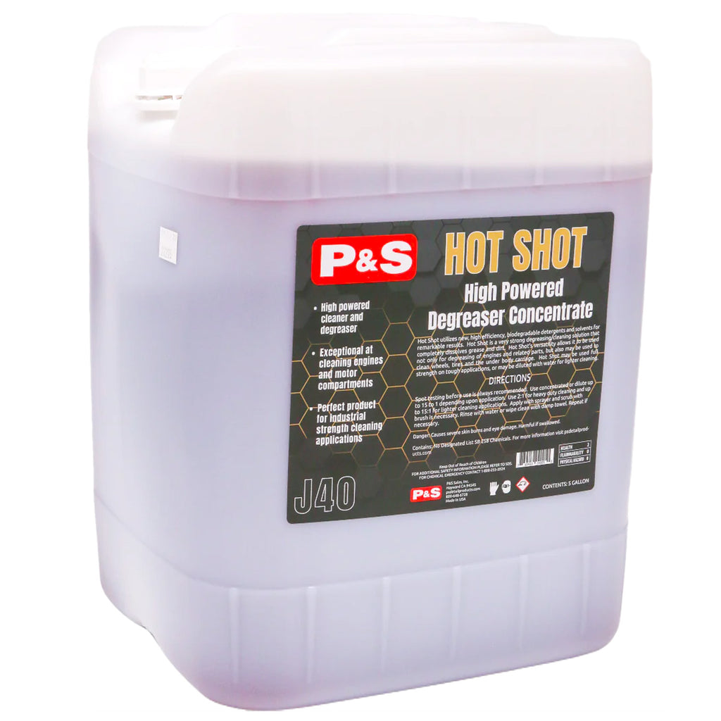 P&S Pro Series Hot Shot High Power Degreaser Concentrate, 5 gallon, The Polishing School, California