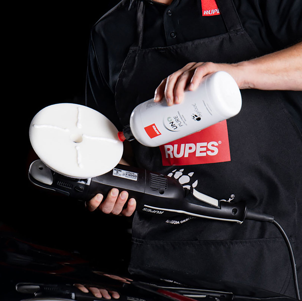 Rupes Ultra Finishing Polish - Uno Pure demo, available at The Polishing School, California