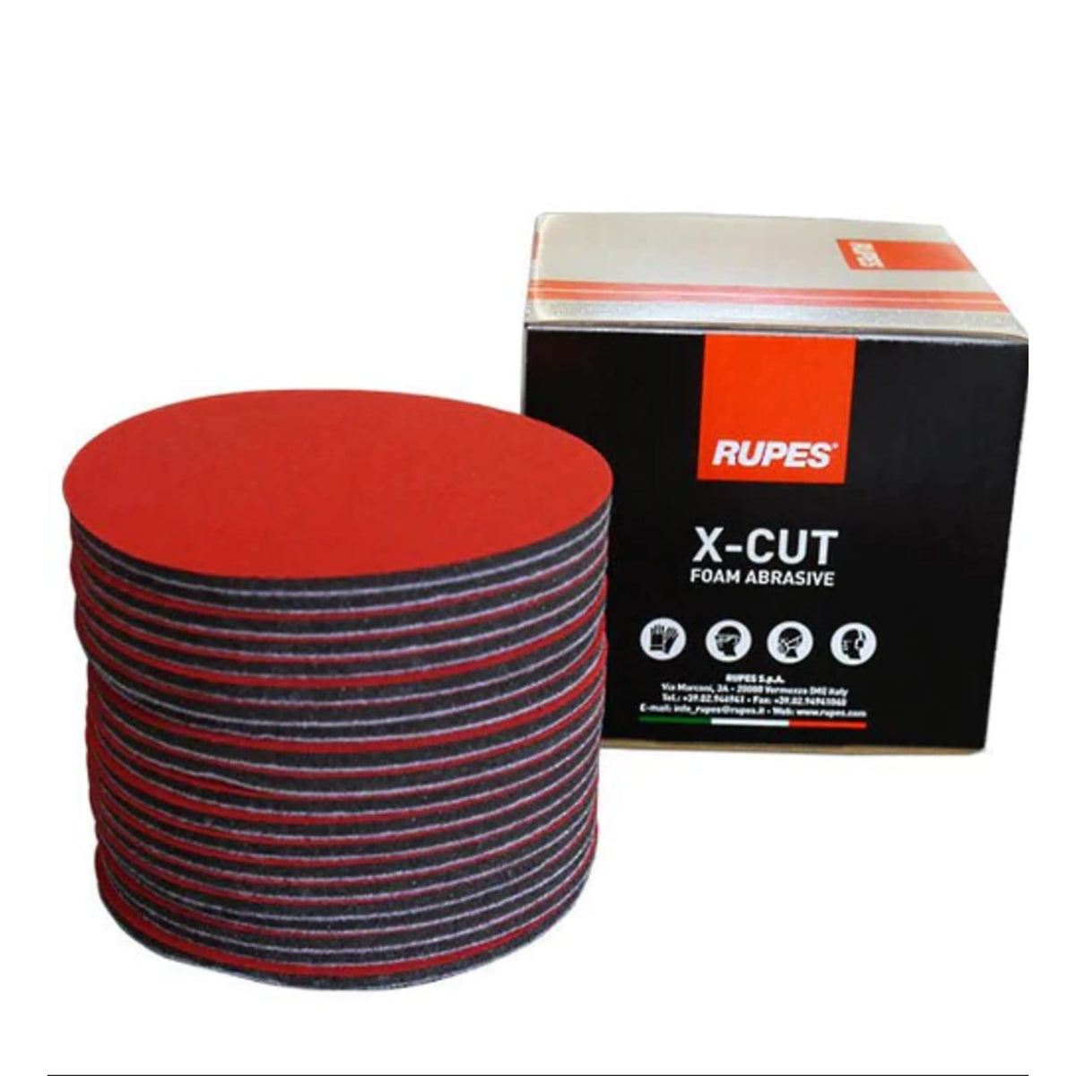Rupes X Cut Foam Backed Abrasives - 3 sizes, The Polishing School, California