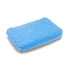 Thin [Saver Applicator Half/Half] Microfiber Coating Applicator Sponge with Plastic Barrier -  Terry side