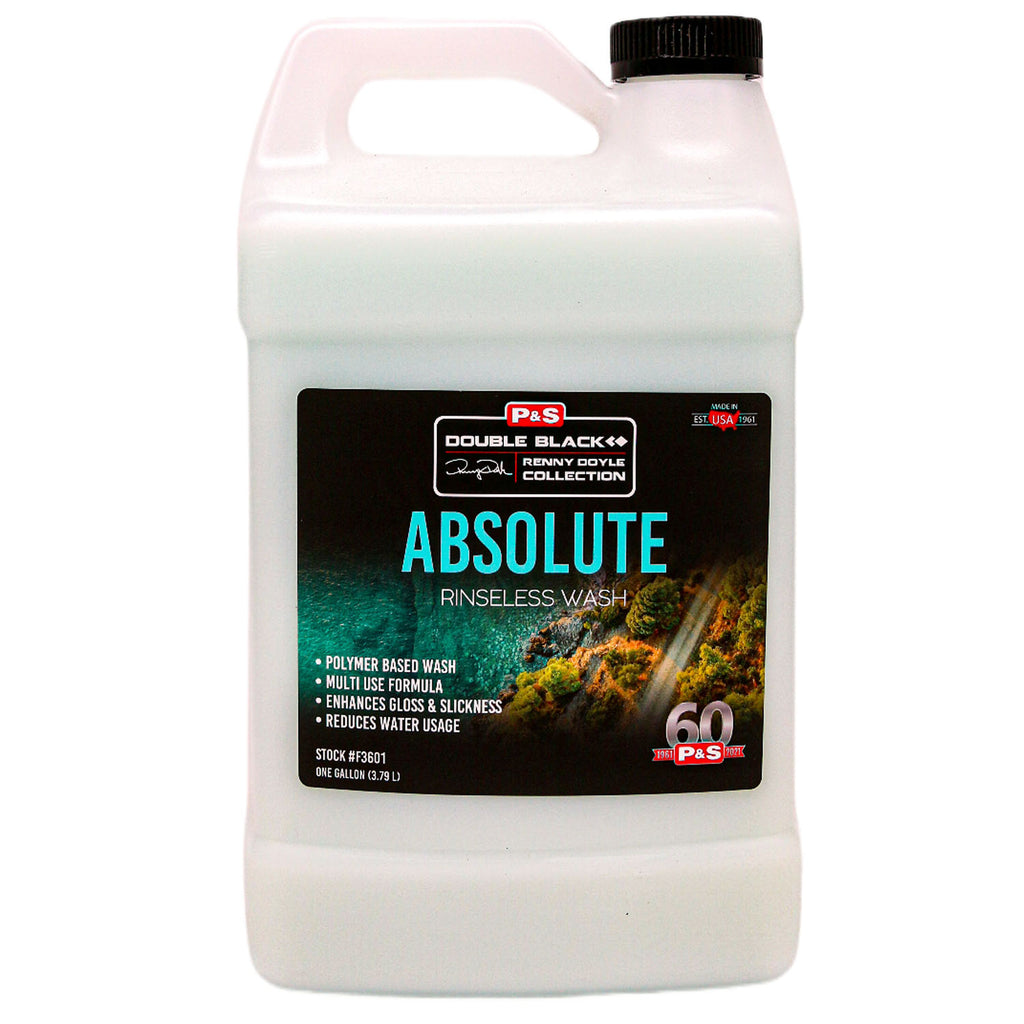 P&S Detail Products Double Black Absolute Rinseless Wash - 1 gallon, The Polishing School