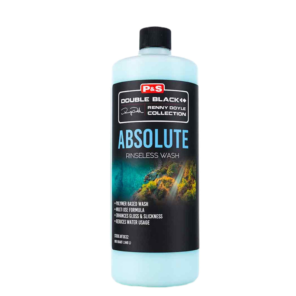 P&S Detail Products Double Black Absolute Rinseless Wash - 1 quart, The Polishing School