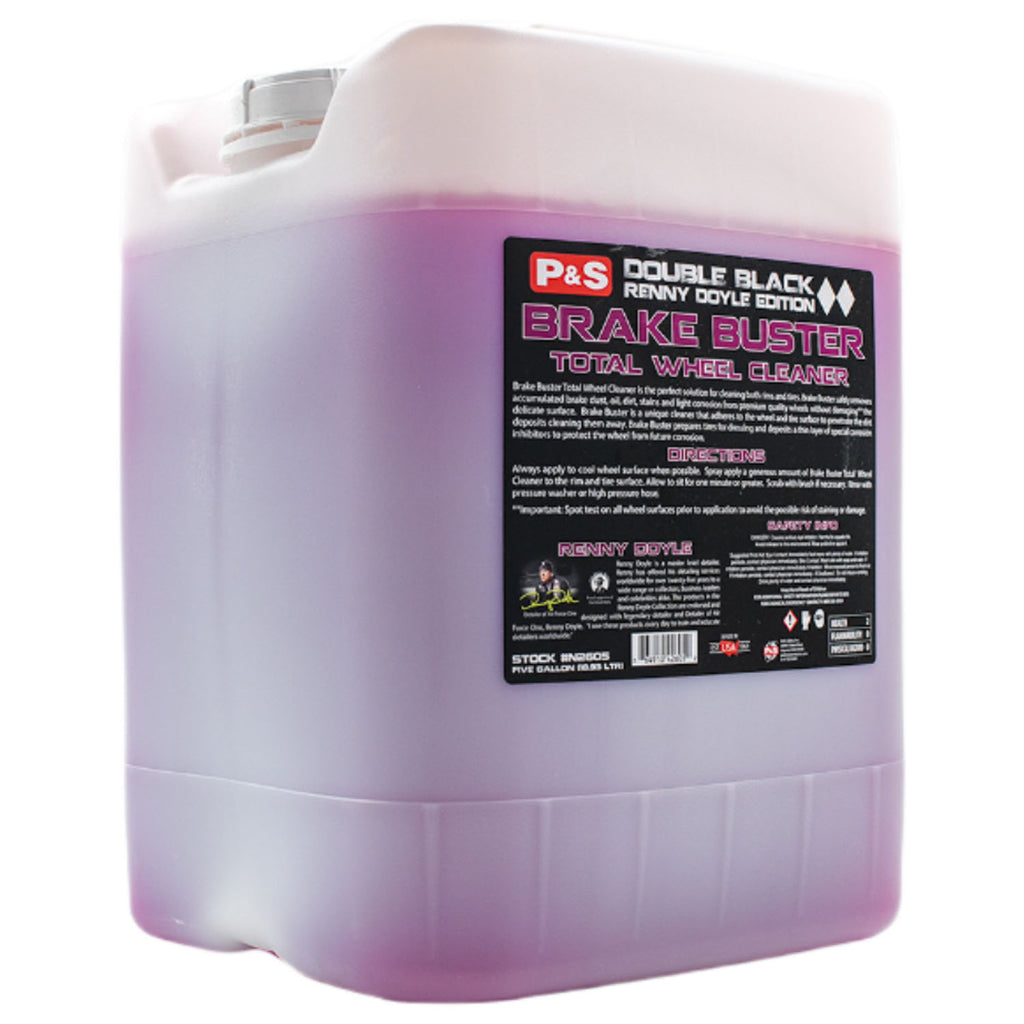 P&S Detail Products Double Black Brake Buster Total Wheel Cleaner 5 gallon size, The Polishing School, California