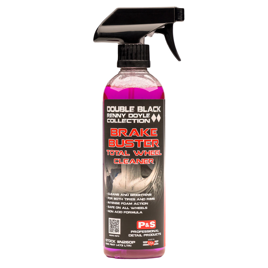 P&S Detail Products Double Black Brake Buster Total Wheel Cleaner pint size, The Polishing School, California