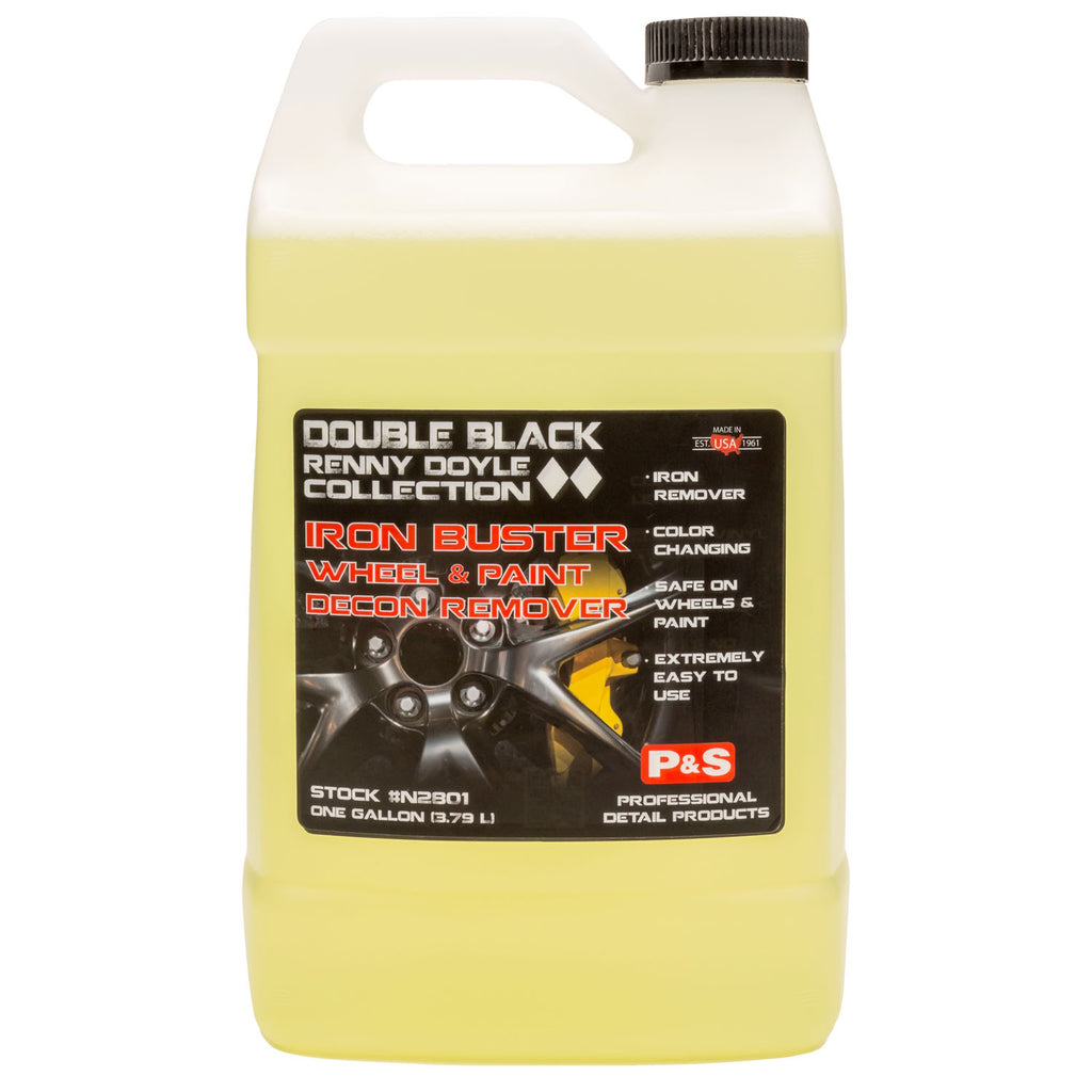 P&S Detail Products Double Black Iron Buster Wheel & Paint Decon Remover 1 gallon size, The Polishing School, California
