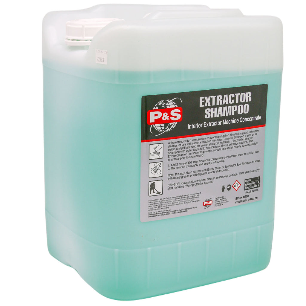 P&S Extractor Shampoo -  5 gallon, buy at The Polishing School