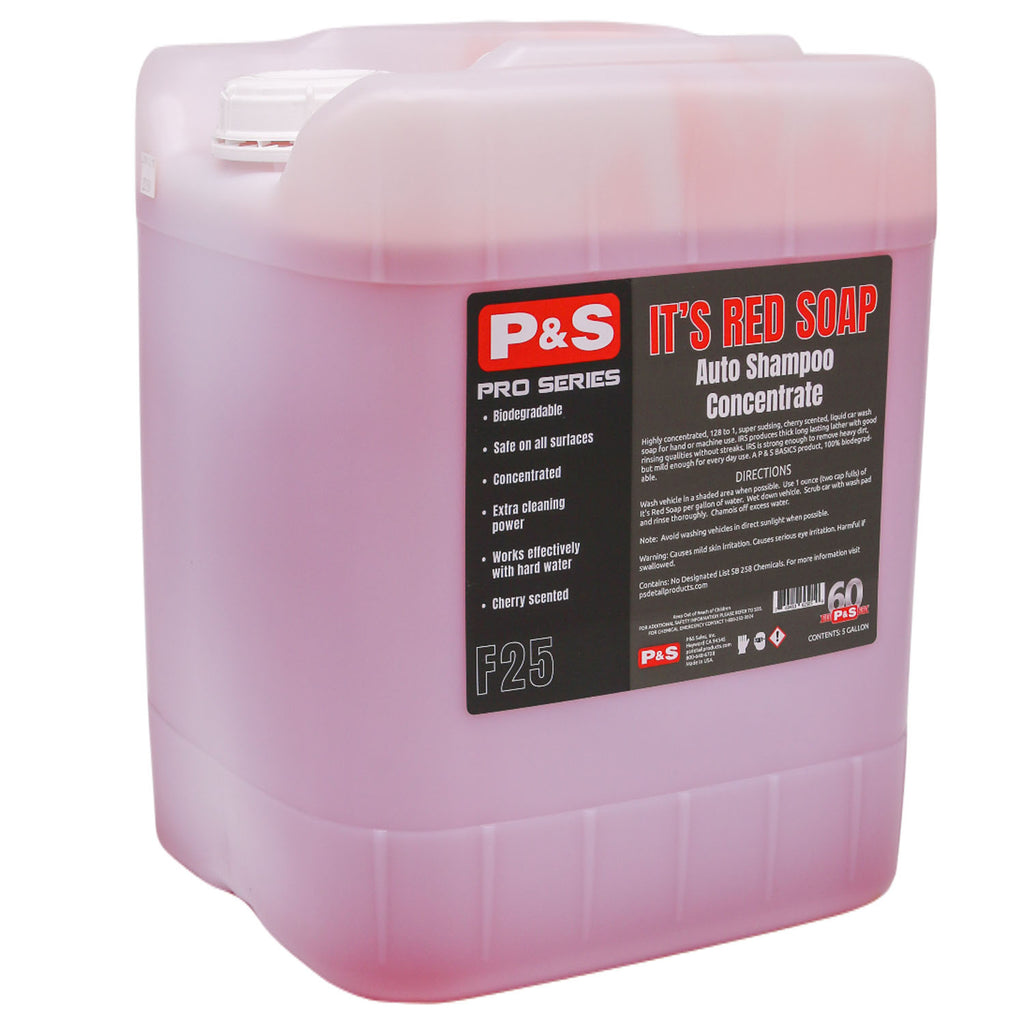 P&S Pro Series IRS Foaming Auto Shampoo, 5 gallon, The Polishing School