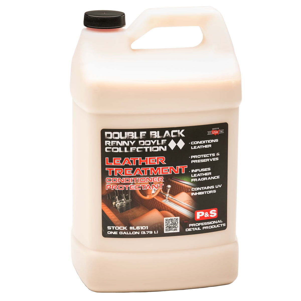 Double Black Leather Treatment, 1 gallon, buy from The Polishing School