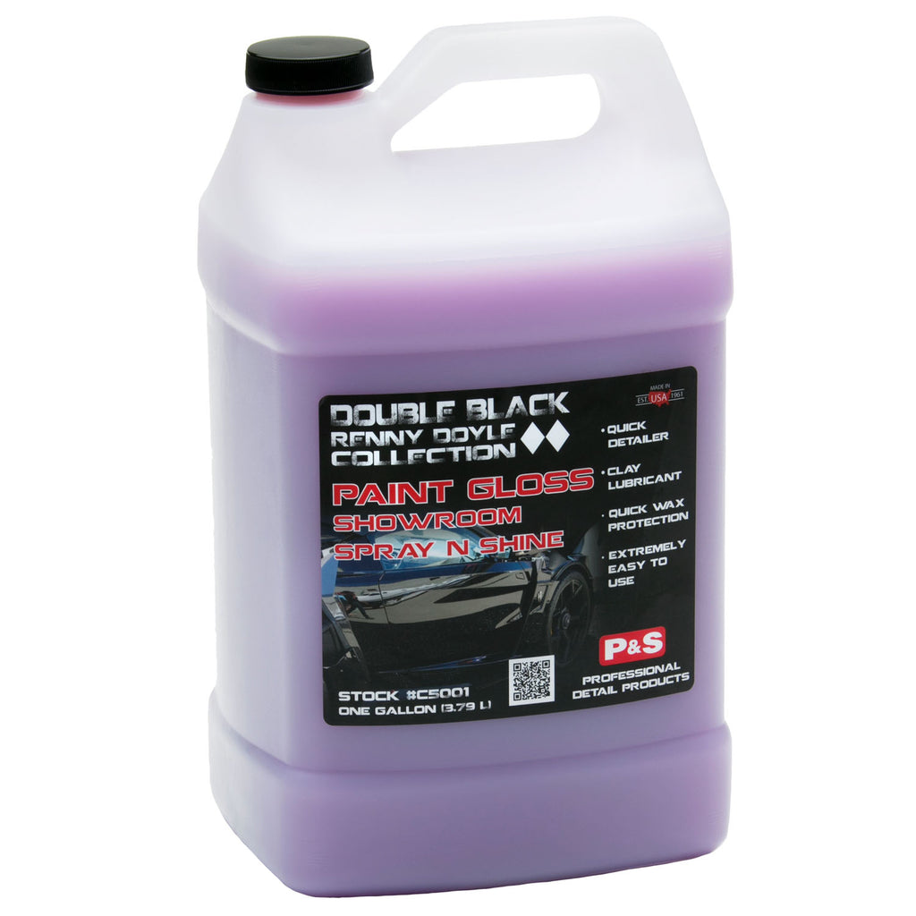 P&S Double Black Paint Gloss Showroom Spray N Shine - 1 gallon, buy at The Polishing School