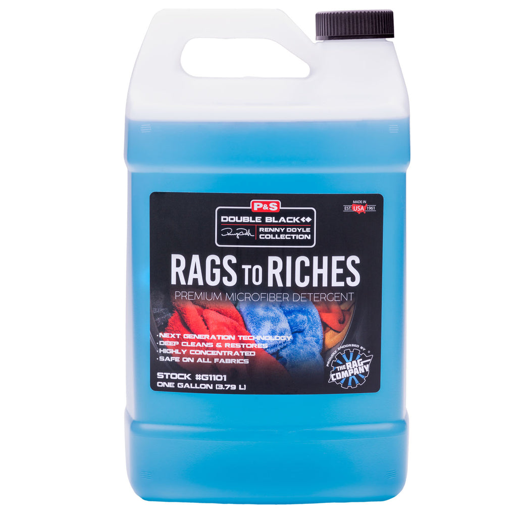 P&S Double Black Rags To Riches - Microfiber Detergent, 1 gallon, Buy from The Polishing School