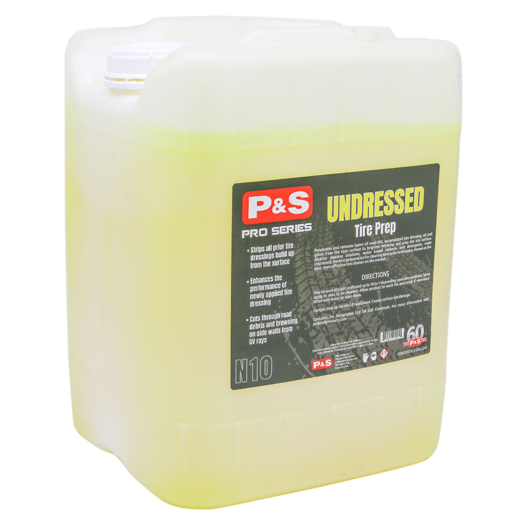 P&S Pro Series Undressed Tire Prep - 5 gallon, The Polishing School